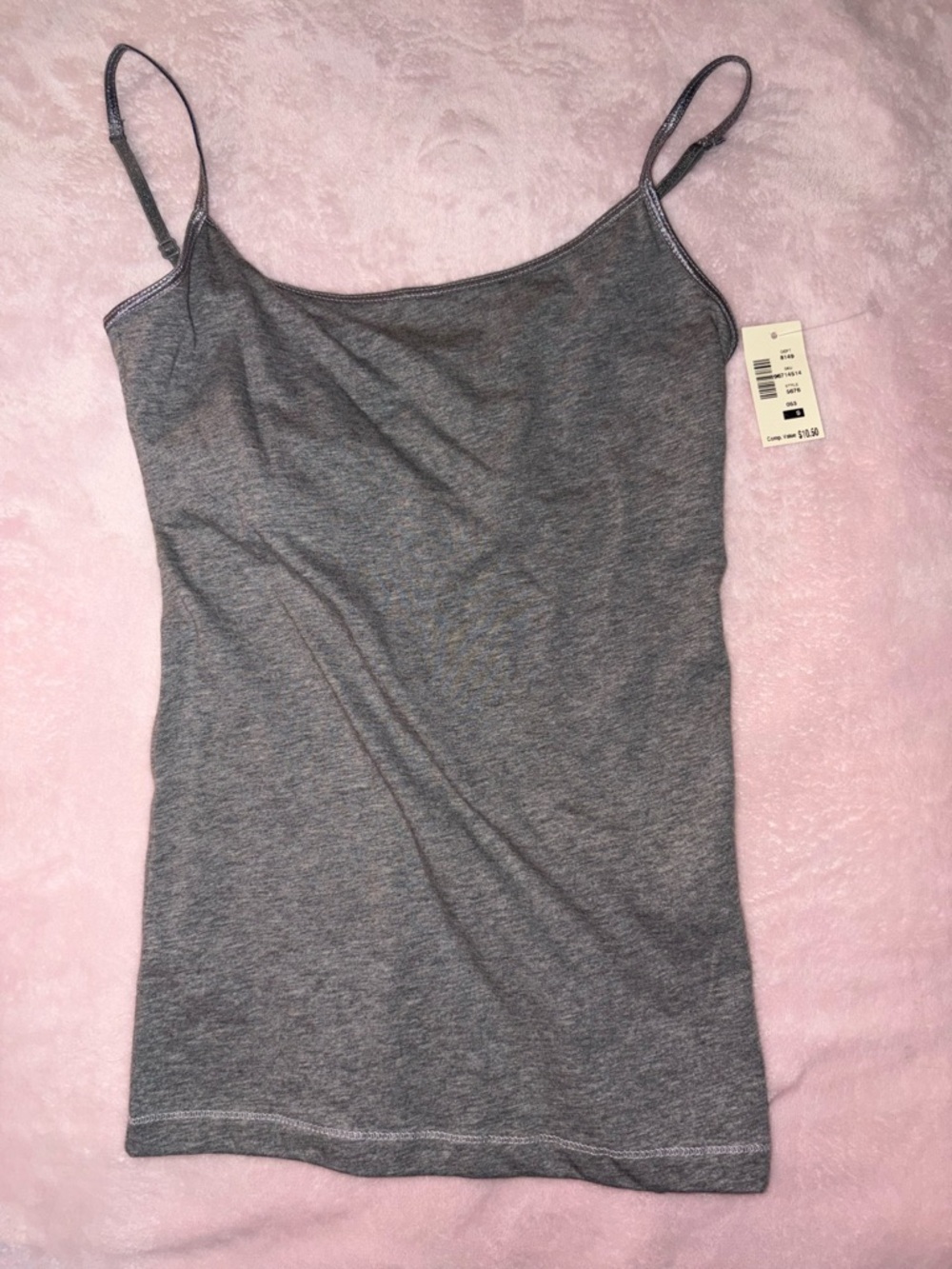 Aeropostale Heather Grey Spaghetti-Strap Tank Top
